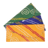 Kuber Industries Heart Home Shagun Envelope for Gift|Bandhej Pattern for Gifting Lifafa|Cardboard Envelope for Marriage|Many Occassions|Pack of 3 (Assorted)